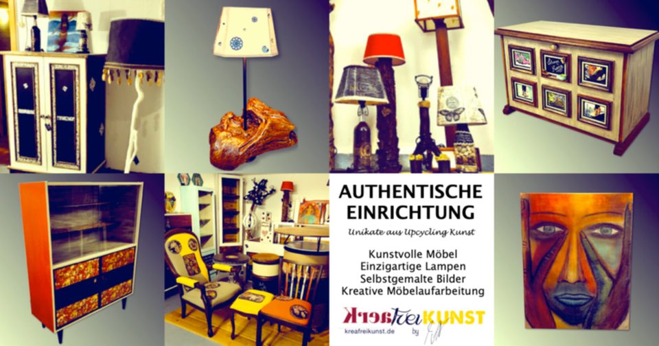 Besondere Leucht Unikate aus dem Bergischen Land • KreaFreiKunst by TLN