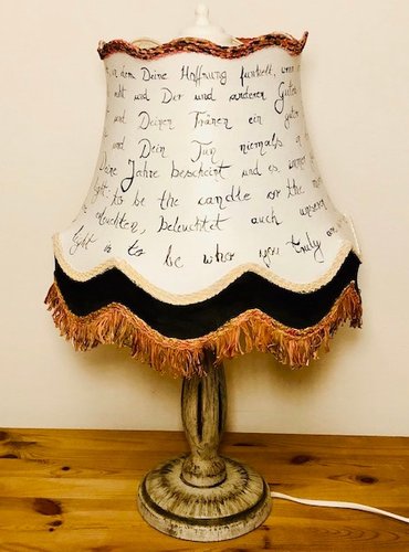 Vintage Tischlampe mit Licht Zitaten - KreaFreiKunst Neue Einrichtung Februar 2020