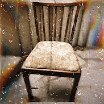 Stuhl Reinigen - Retro Stuhl Vorher Nachher - Kreative Möbelaufarbeitung KreaFreiKunst