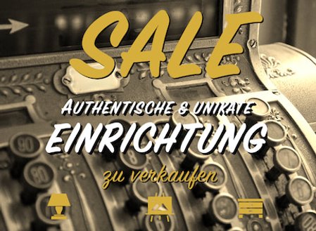 Authentische Einrichtung zu Verkaufen - KreaFreiKunst Sale